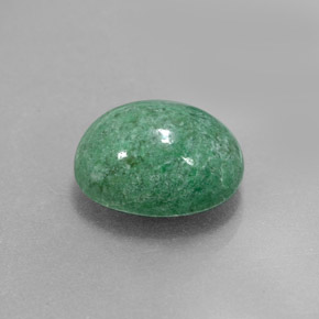 Maw-sit-sit verde natural de 3,74 ct, corte óvalo, opaco