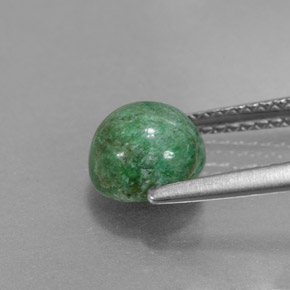 Maw-sit-sit verde natural de 1,79 ct, corte redondo, opaco