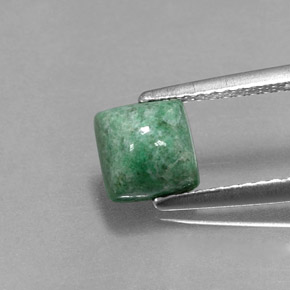 Maw-sit-sit verde natural de 1,51 ct, cuadrado, opaco