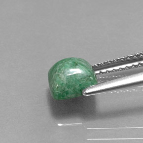 Maw-sit-sit verde natural de 1,51 ct, cuadrado, opaco