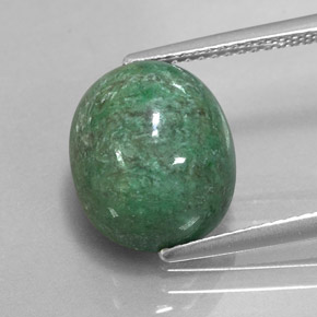 maw-sit-sit Verde pino pálido natural de 7.20 ct, Corte Óvalo, Opaco