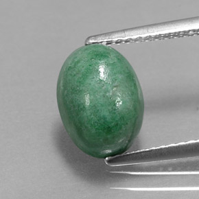 maw-sit-sit Verde natural de 3.83 ct, Corte Óvalo, Opaco