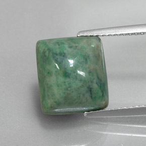 Maw-sit-sit verde natural de 6,10 ct, baguette, opaco