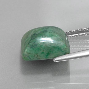 Maw-sit-sit verde natural de 6,10 ct, baguette, opaco