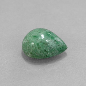 Maw-sit-sit verde natural de 3,25 ct, en forma de pera, opaco