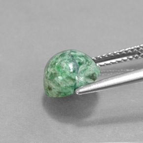 maw-sit-sit Verde natural de 2.66 ct, Corte Redondo, Opaco