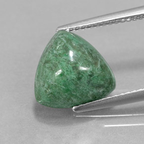 Maw-sit-sit verde natural de 4,64 ct, trillón, opaco