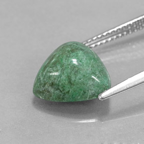 Maw-sit-sit verde natural de 4,64 ct, trillón, opaco