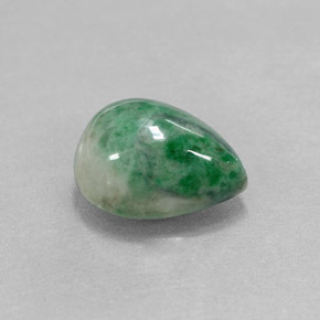 maw-sit-sit Verde natural de 3.94 ct, En forma de pera, Opaco