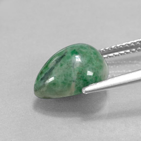 maw-sit-sit Verde natural de 3.94 ct, En forma de pera, Opaco