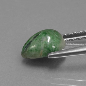 maw-sit-sit Verde natural de 3.94 ct, En forma de pera, Opaco