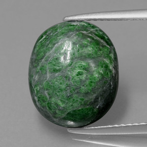 maw-sit-sit Verde oscuro natural de 8.83 ct, Corte Óvalo, Opaco