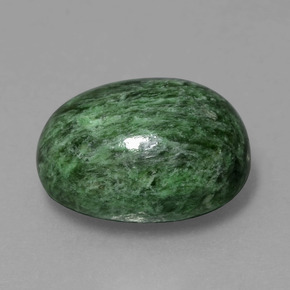 maw-sit-sit Verde oscuro natural de 9.52 ct, Corte Óvalo, Opaco
