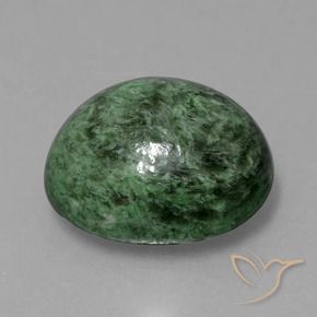maw-sit-sit Verde pino pálido natural de 9.55 ct, Ovalada, Opaco