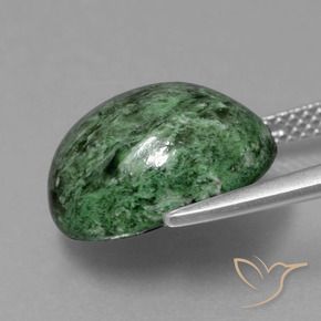 maw-sit-sit Verde pino pálido natural de 9.55 ct, Ovalada, Opaco