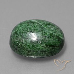 maw-sit-sit Verde medio natural de 14.02 ct, Ovalada, Opaco