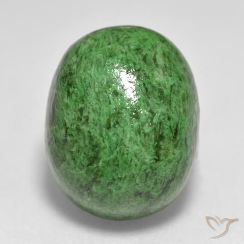 15.24ct Natural Verde oscuro maw-sit-sit, Ovalada, Opaco