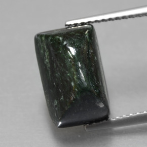 Maw-sit-sit verde natural de 6,22 ct, baguette, opaco