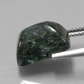 Maw-sit-sit verde natural de 6,22 ct, baguette, opaco