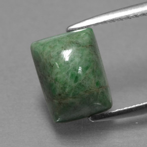 Maw-sit-sit verde natural de 3,11 ct, baguette, opaco