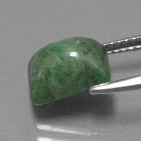 Maw-sit-sit verde natural de 3,11 ct, baguette, opaco