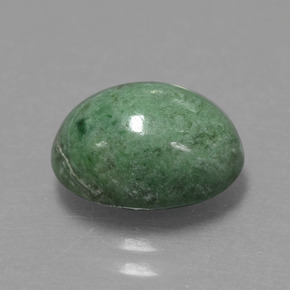 Maw-sit-sit verde natural de 4,08 ct, corte óvalo, opaco