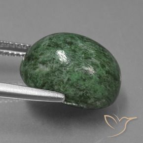maw-sit-sit Verde pino pálido natural de 13.37 ct, Ovalada, Opaco