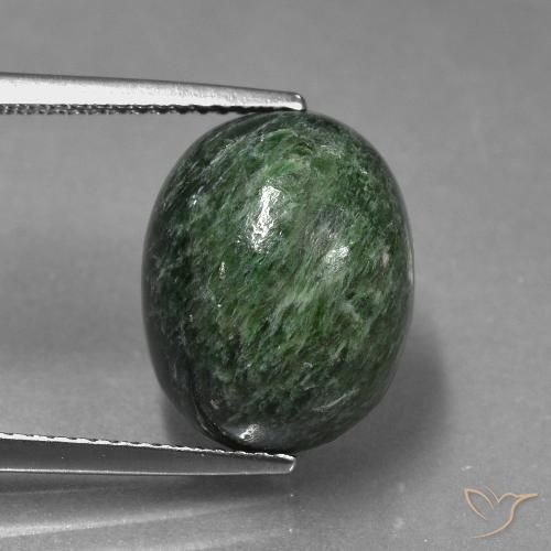 10.86ct Natural Verde grisáceo intenso maw-sit-sit, Ovalada, Opaco