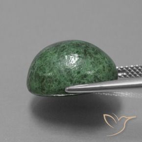 maw-sit-sit Verde medio natural de 14.06 ct, Ovalada, Opaco