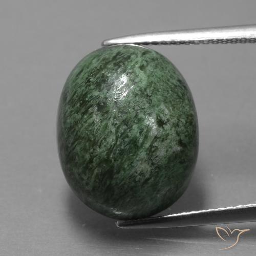 15.84ct Natural Verde terroso maw-sit-sit, Ovalada, Opaco