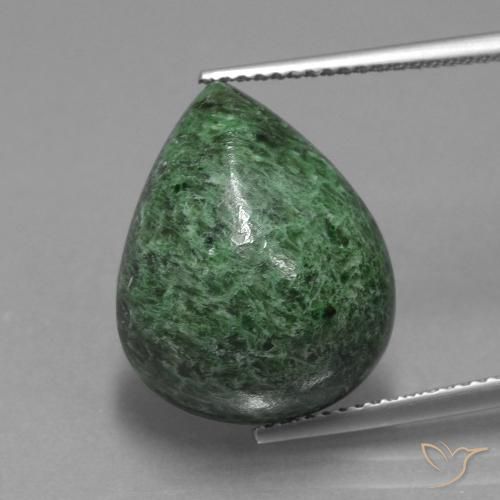14.34ct Natural Verde medio maw-sit-sit, En forma de pera, Opaco