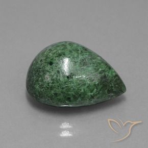 maw-sit-sit Verde medio natural de 14.34 ct, En forma de pera, Opaco
