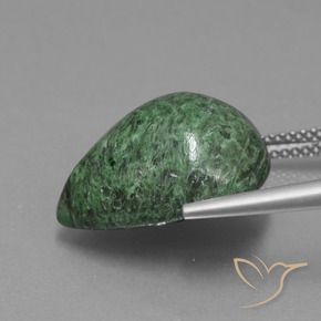maw-sit-sit Verde medio natural de 14.34 ct, En forma de pera, Opaco