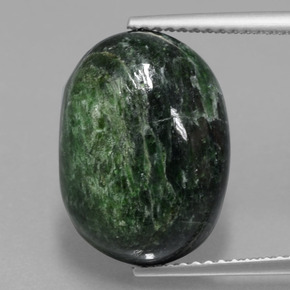 Maw-sit-sit verde natural de 9,99 ct, corte óvalo, opaco