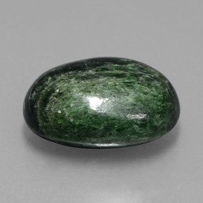 Maw-sit-sit verde natural de 9,99 ct, corte óvalo, opaco
