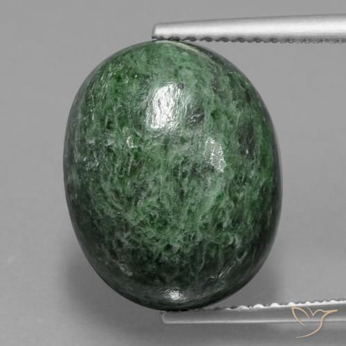 9.69ct Natural Verde pino pálido maw-sit-sit, Ovalada, Opaco