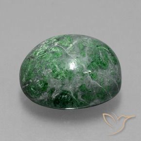 maw-sit-sit Verde medio natural de 10.77 ct, Ovalada, Opaco