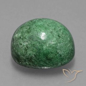 maw-sit-sit Verde medio natural de 11.99 ct, Ovalada, Opaco