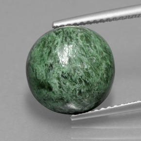 maw-sit-sit Verde natural de 8.55 ct, Corte Redondo, Opaco