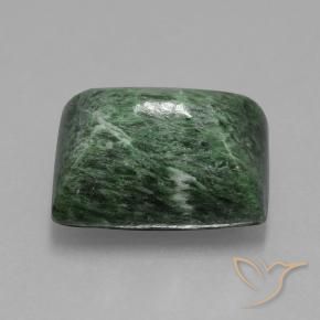 maw-sit-sit Verde terroso natural de 13.36 ct, Corte Baguette, Opaco