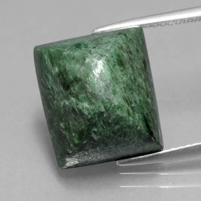 Maw-sit-sit verde natural de 13,44 ct, baguette, opaco