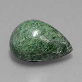 maw-sit-sit Verde natural de 14.60 ct, En forma de pera, Opaco