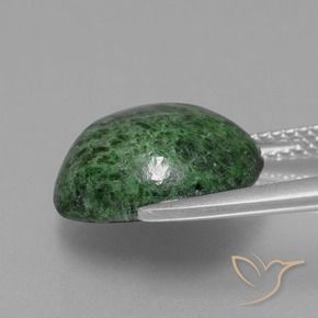 Maw-sit-sit verde natural de 8,01 ct, corte redondo, opaco