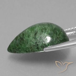 maw-sit-sit Verde pino natural de 8.66 ct, En forma de pera, Opaco