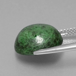 maw-sit-sit Verde natural de 8.60 ct, Corte Redondo, Opaco