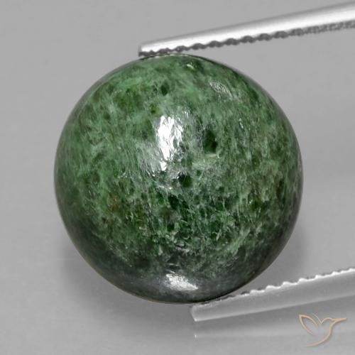 9.28ct Natural Verde oscuro maw-sit-sit, Redondo, Opaco