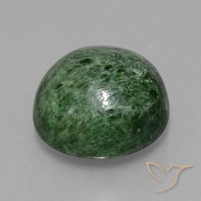 maw-sit-sit Verde oscuro natural de 9.28 ct, Redondo, Opaco