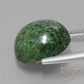 maw-sit-sit Verde oscuro natural de 9.28 ct, Redondo, Opaco
