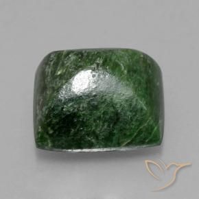 maw-sit-sit Verde terroso natural de 9.44 ct, Corte Baguette, Opaco