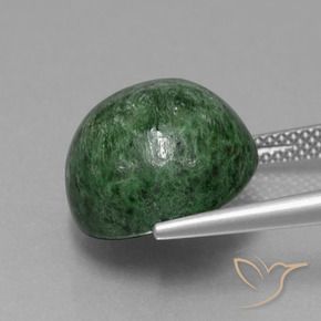 maw-sit-sit Verde pino natural de 13.22 ct, Redondo, Opaco